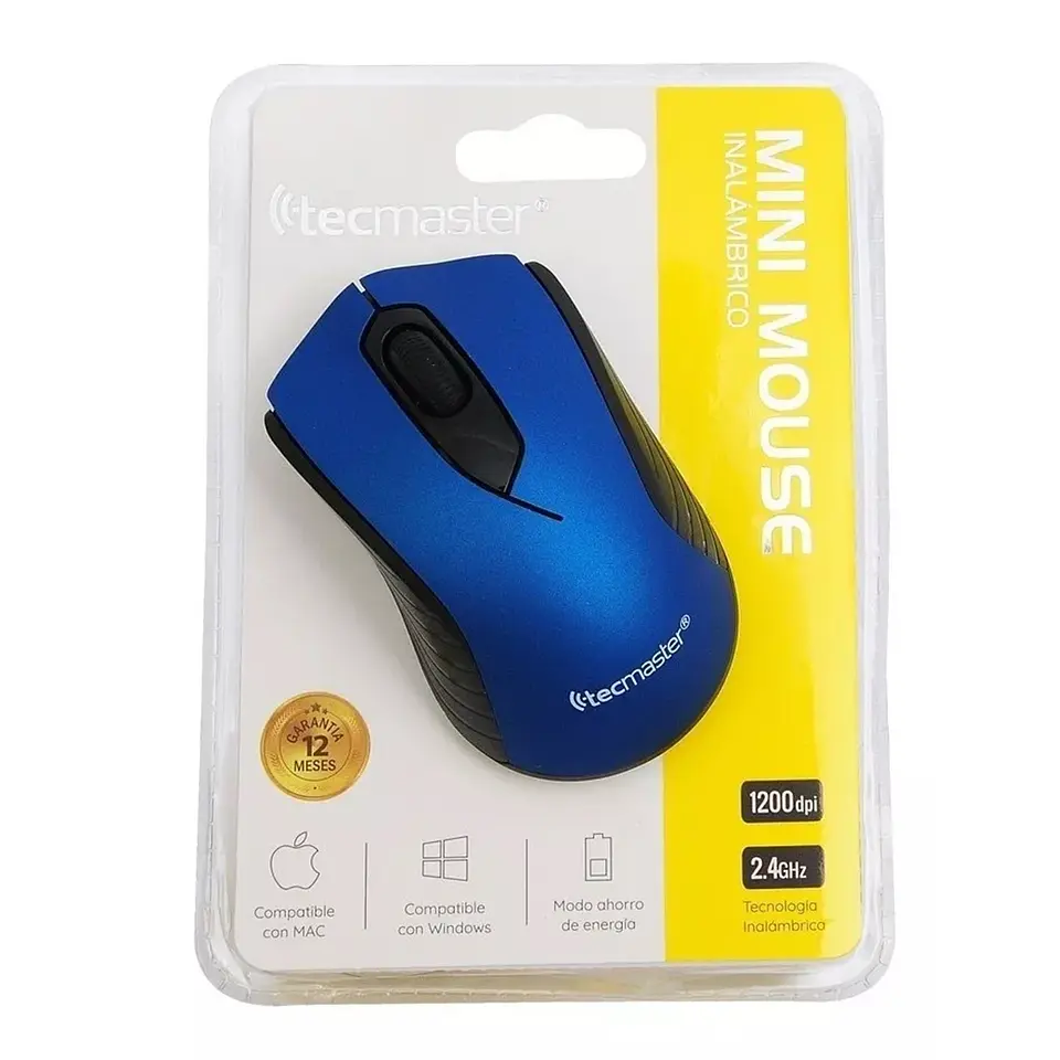 Mini Mouse Inalámbrico Tecmaster Azul 3