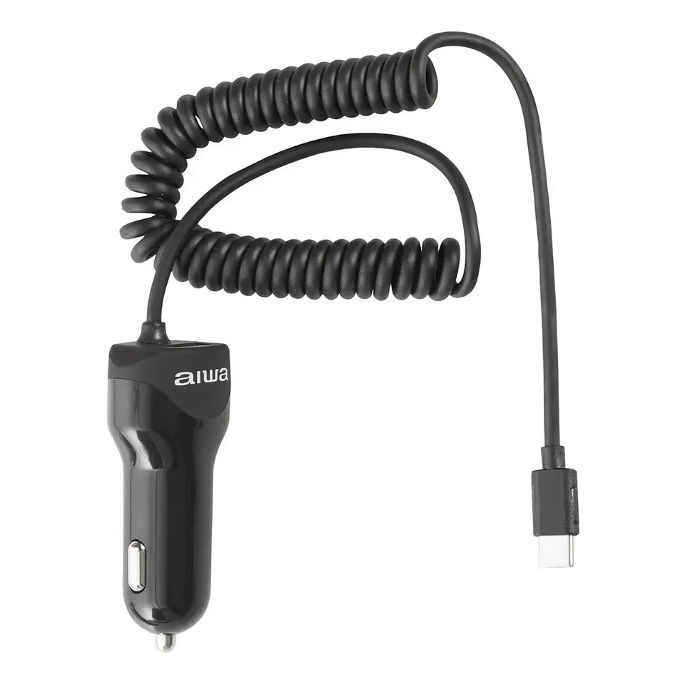 Cargador Aiwa Celular Auto Cable Tipo C + Usb 1