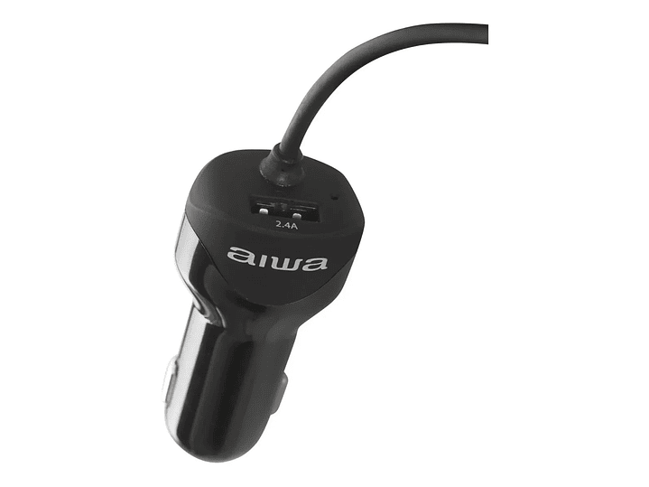 Cargador Aiwa Celular Auto Cable Tipo C + Usb 2