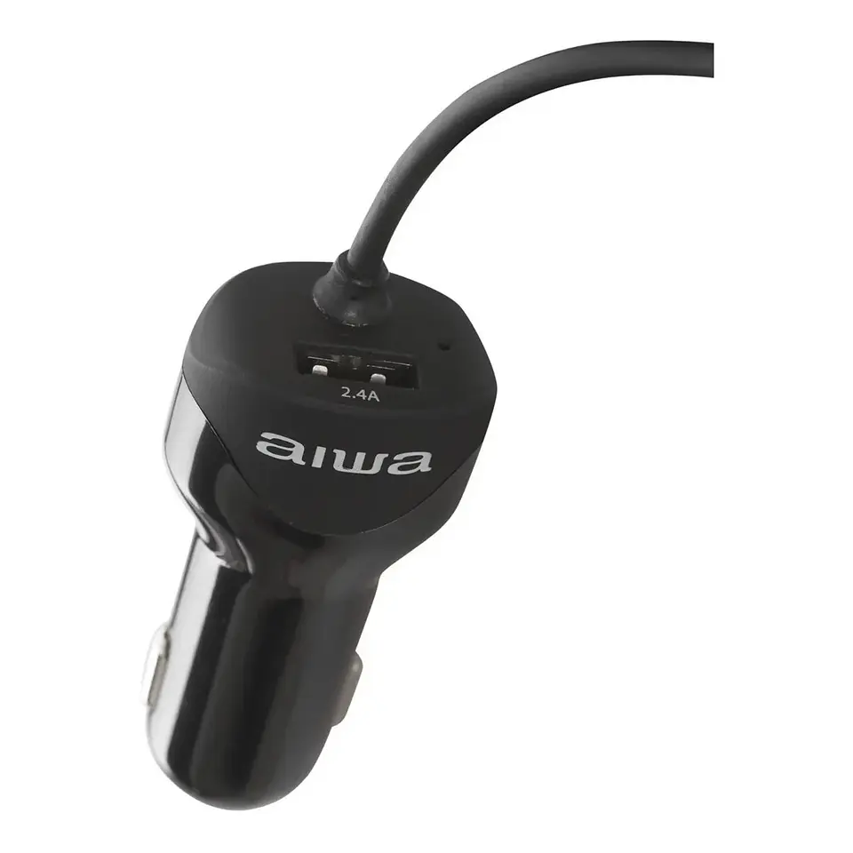 Cargador Aiwa Celular Auto Cable Tipo C + Usb 2