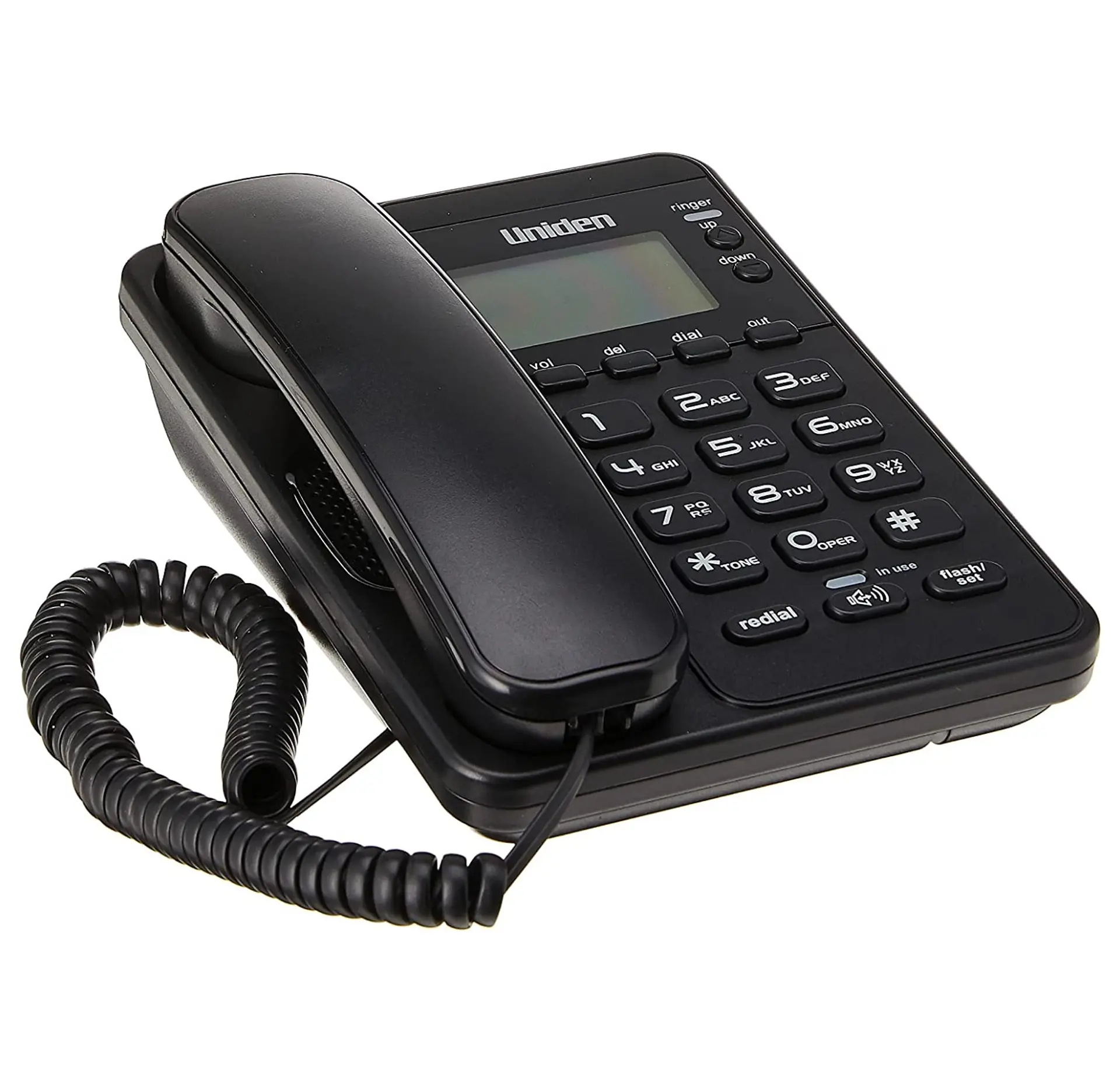 Telefono Fijo Uniden Negro AS6404 Con Visor 6
