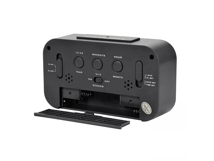 Reloj Tecnolab Pantalla Lcd TL305BK Negro Alarma 2