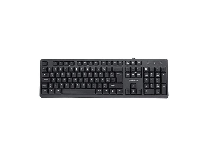 Teclado Alámbrico SPK6234B Philco Negro 2