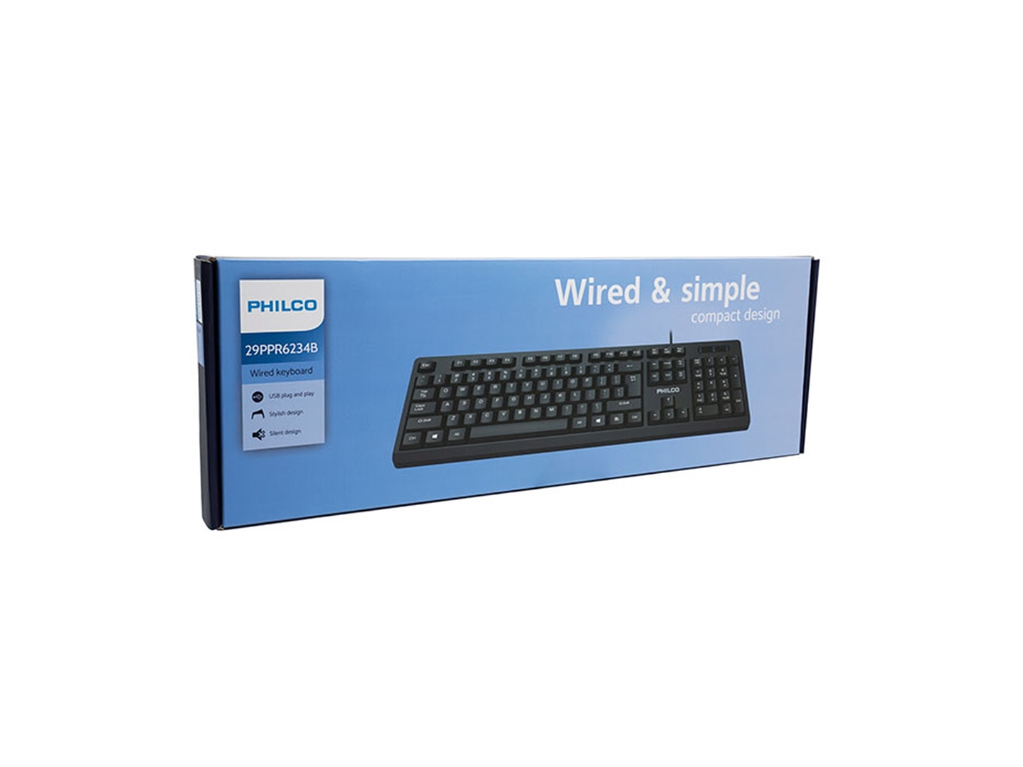 Teclado Alámbrico SPK6234B Philco Negro 4