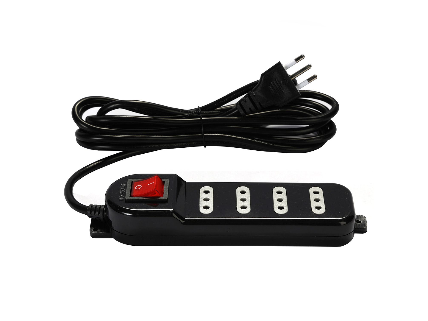 Alargador Electrico 3 Mts 4 Pos Negro Switch Macrotel 1