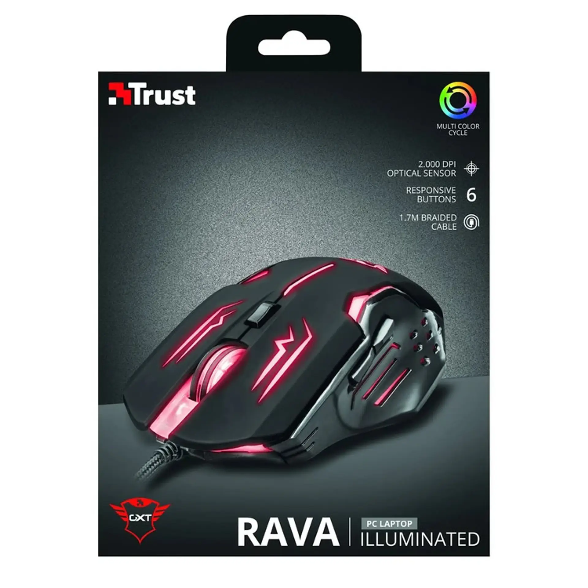 Mouse Gamer Trust GXT 108 Rava Illuminated 6