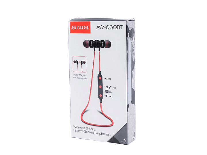 Audifonos Inalambricos Aiwa Deportivos 660BT Rojo 6