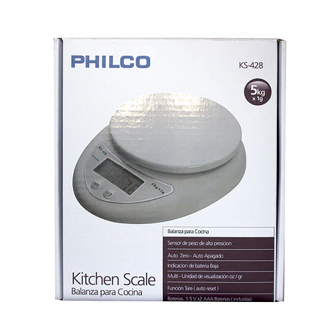 Balanza Digital Cocina 5KG Philco Ks-428