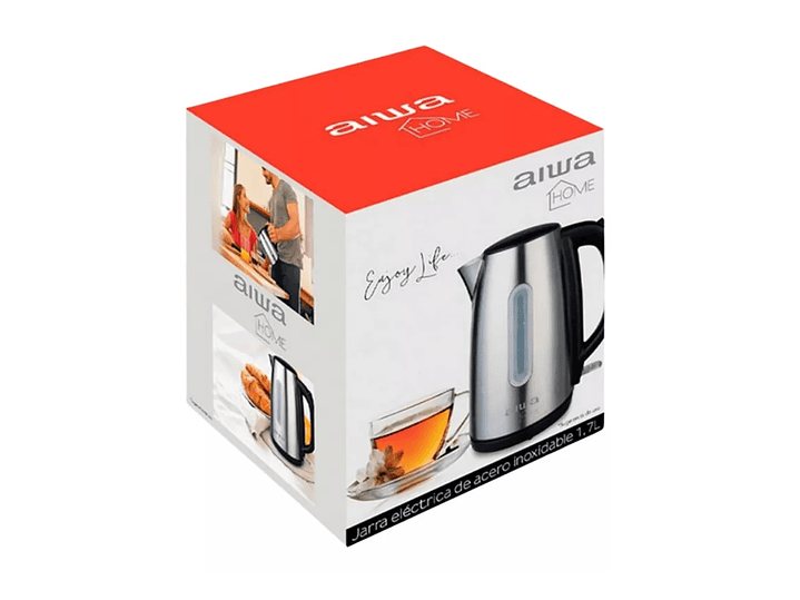 Hervidor Electrico Aiwa Acero Inoxidable 1,7L AW JD1402A Gris 4