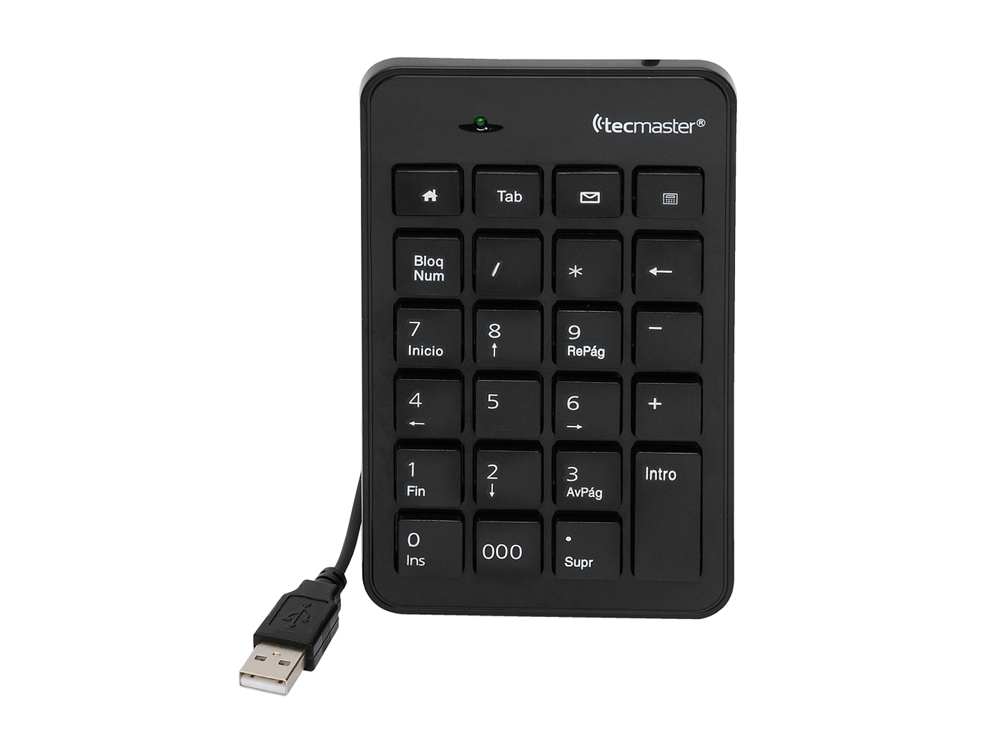 Teclado Numerico Tecmaster Usb Negro 1