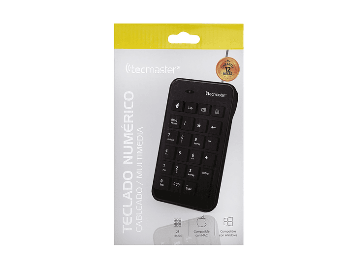 Teclado Numerico Tecmaster Usb Negro 2