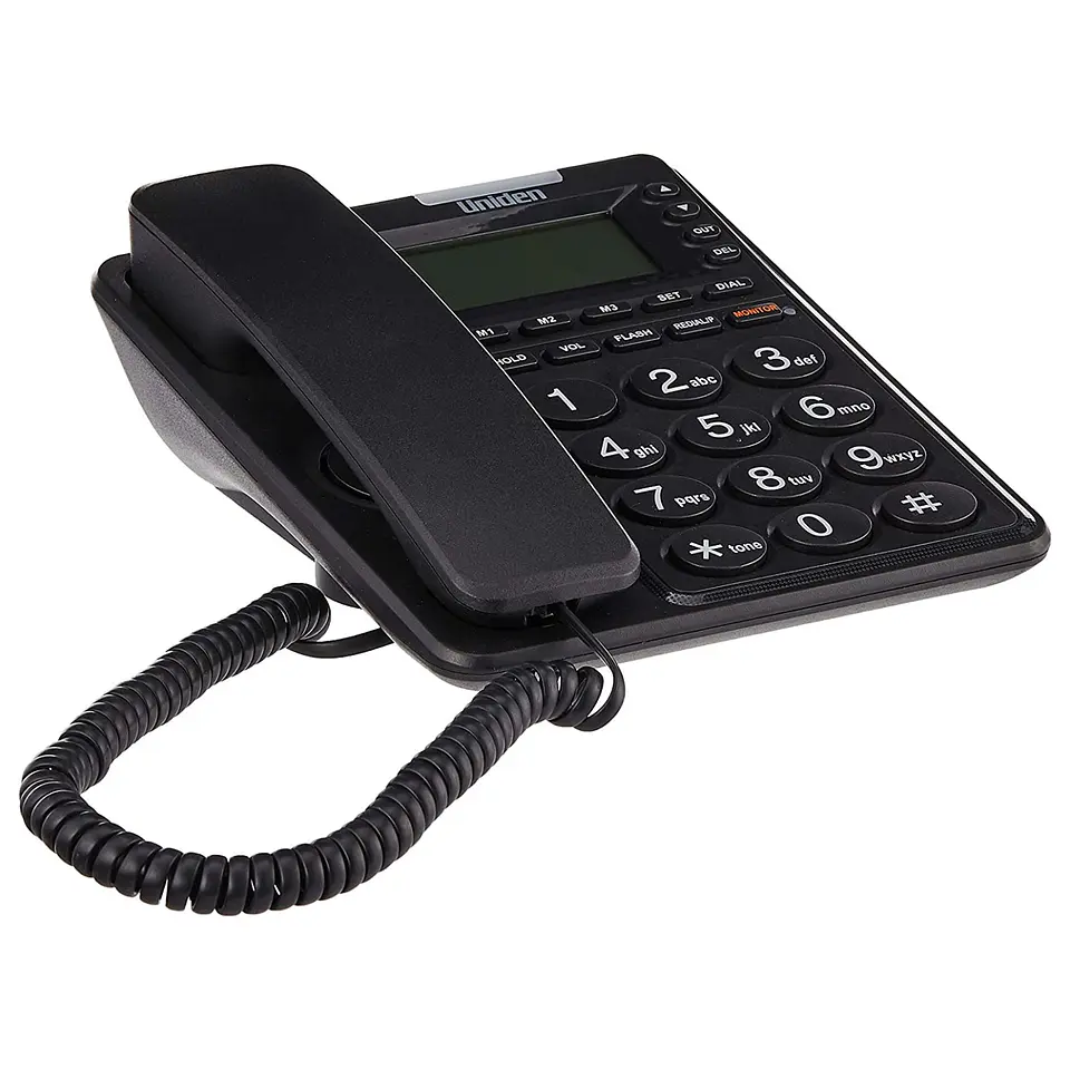 Telefono Fijo Uniden Negro CE6409 Con Visor 1