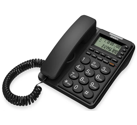 Telefono Fijo Uniden Negro CE6409 Con Visor