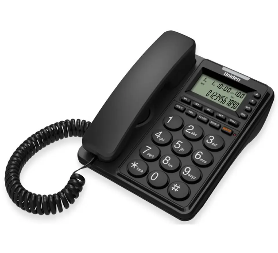 Telefono Fijo Uniden Negro CE6409 Con Visor 2