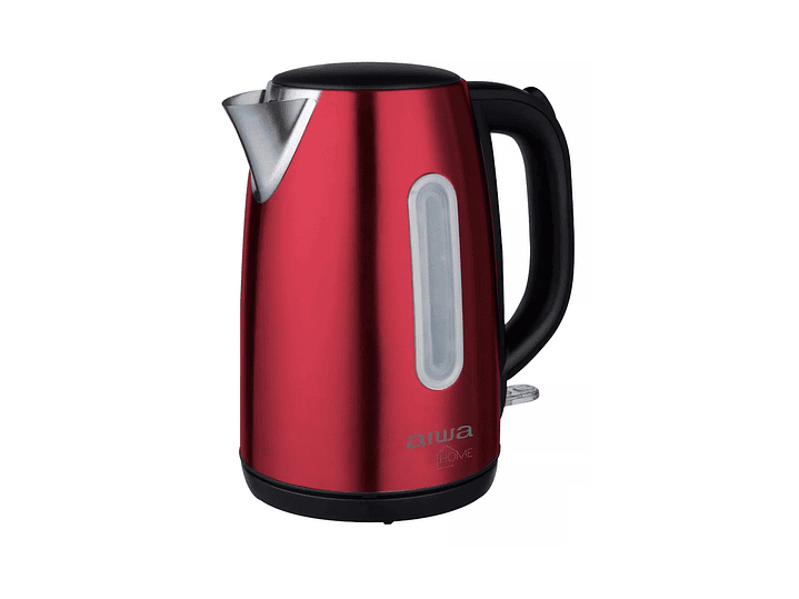 Hervidor Eléctrico Aiwa Acero Inoxidable 1,7L AW JD1402R Rojo 3