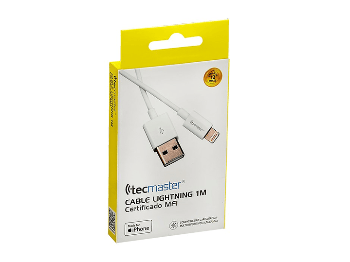 Cable Usb Lightning 1mt Mfi Tecmaster 1