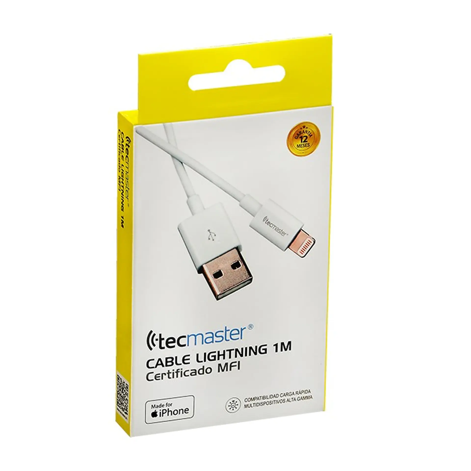 Cable Usb Lightning 1mt Mfi Tecmaster 1