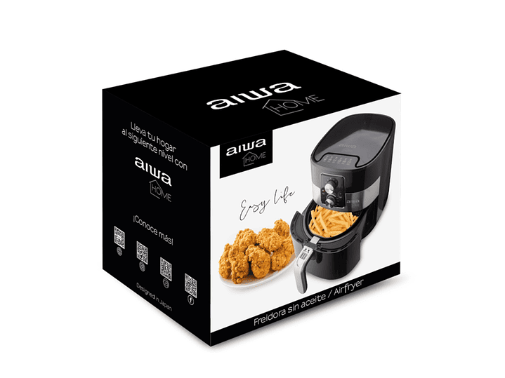 Freidora Aire Sin Aceite Aiwa Aw-fd7003 Negro 3