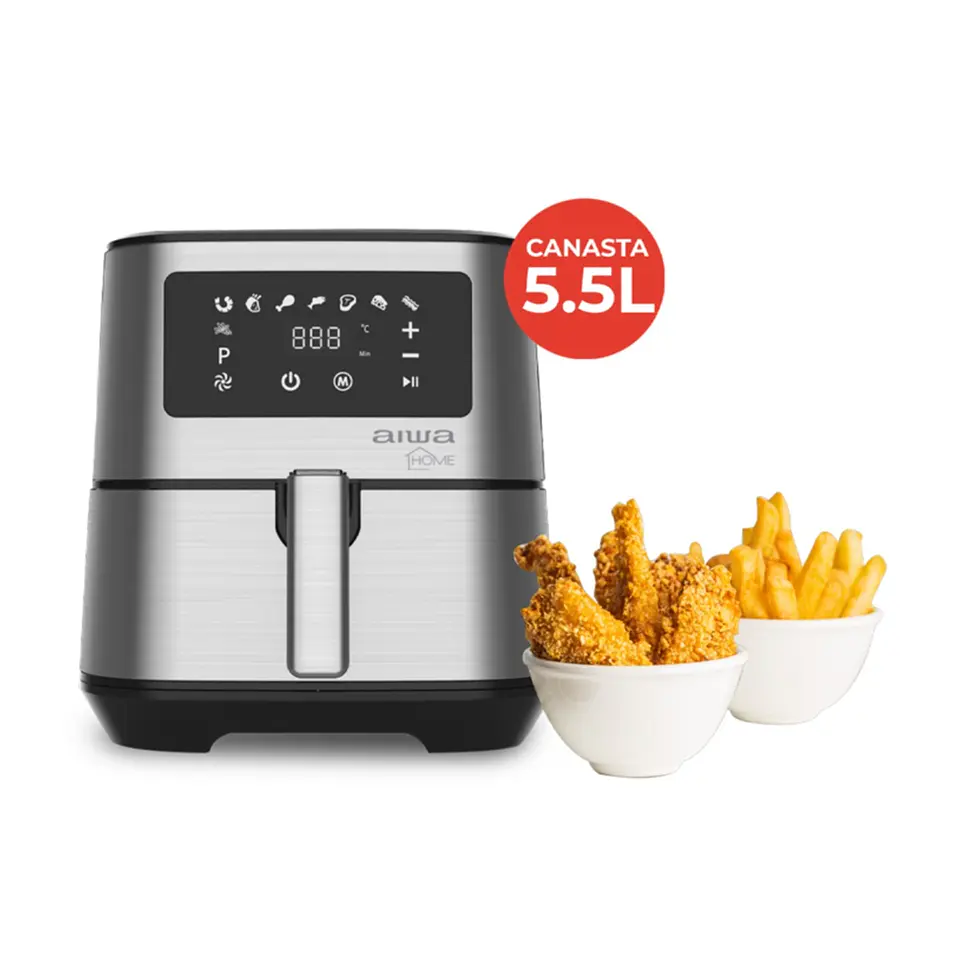 Freidora Aire Digital Sin Aceite Aiwa Aw-FT2 2 Gris 2
