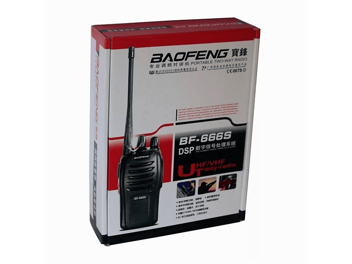 Radio Transmisor 2 Vias Baofeng Bf-666s Negro 4