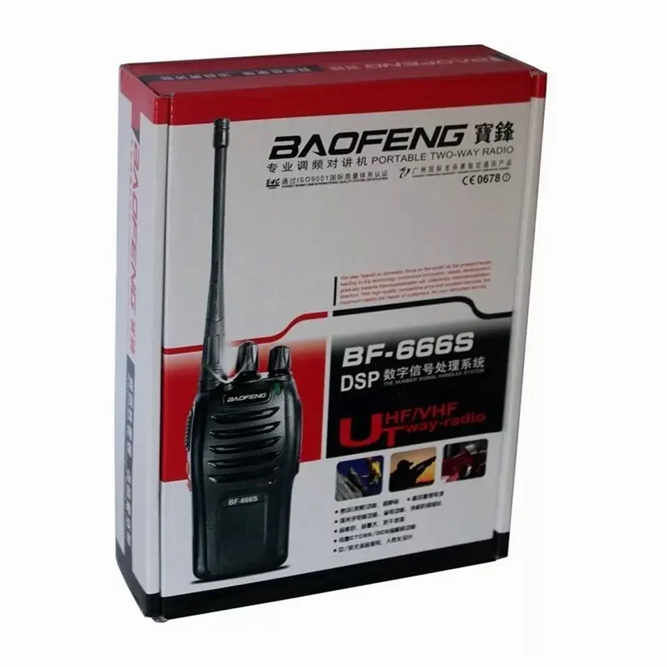 Radio Transmisor 2 Vias Baofeng Bf-666s Negro 4