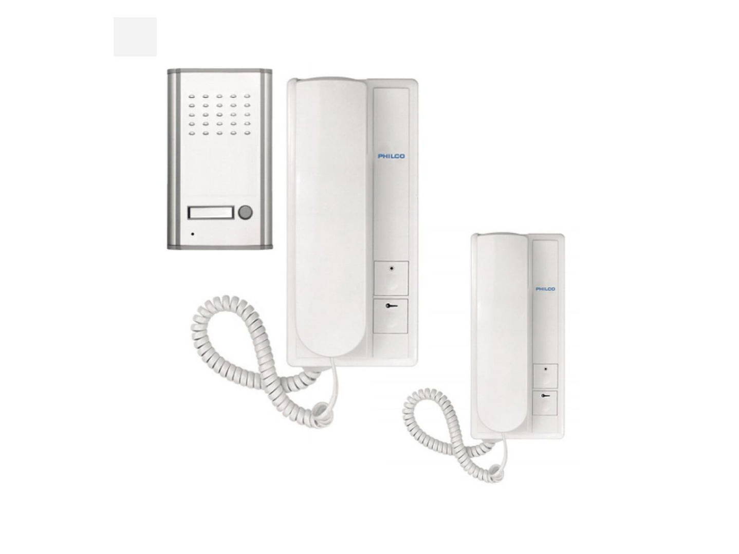Kit Portero Electrico PR20 + 2 Citofono Philco PR20 1