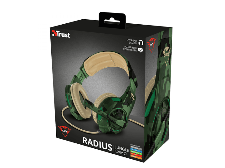 Audifonos Gamer Trust Gtx 310C Jungle Radius 7.1 2