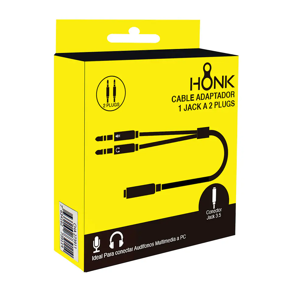 Cable Adaptador 1 Hembra 2 Macho 3.5 Honk 2