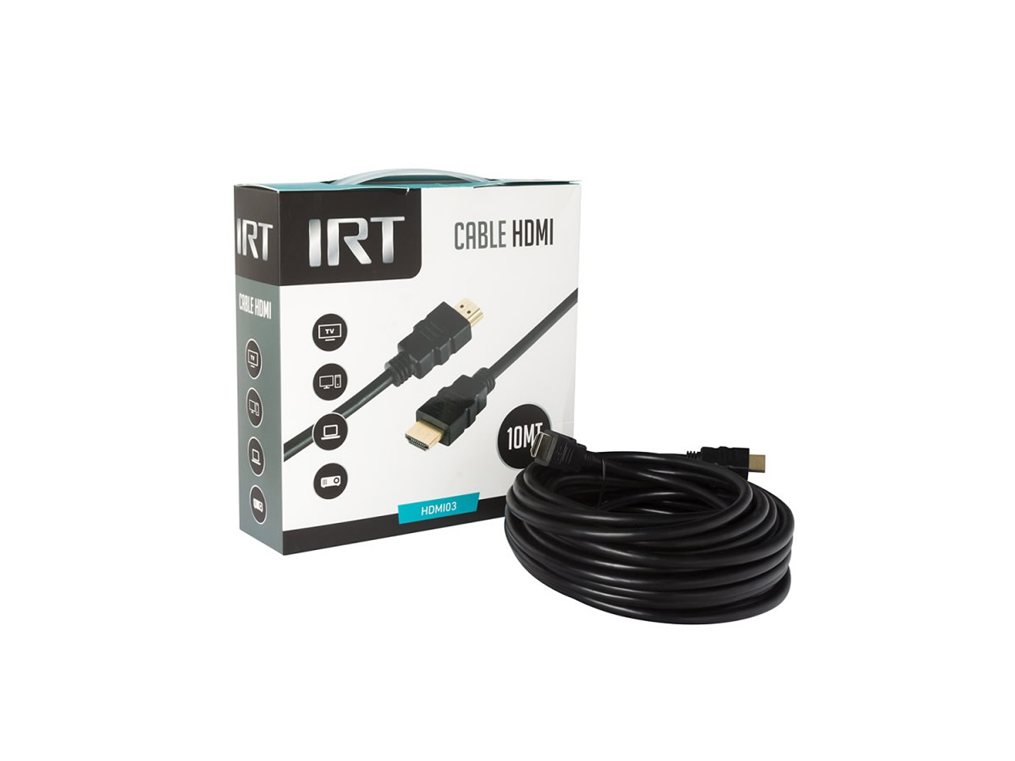 Cable HDMI IRT 10mts Full HD 1.4 1