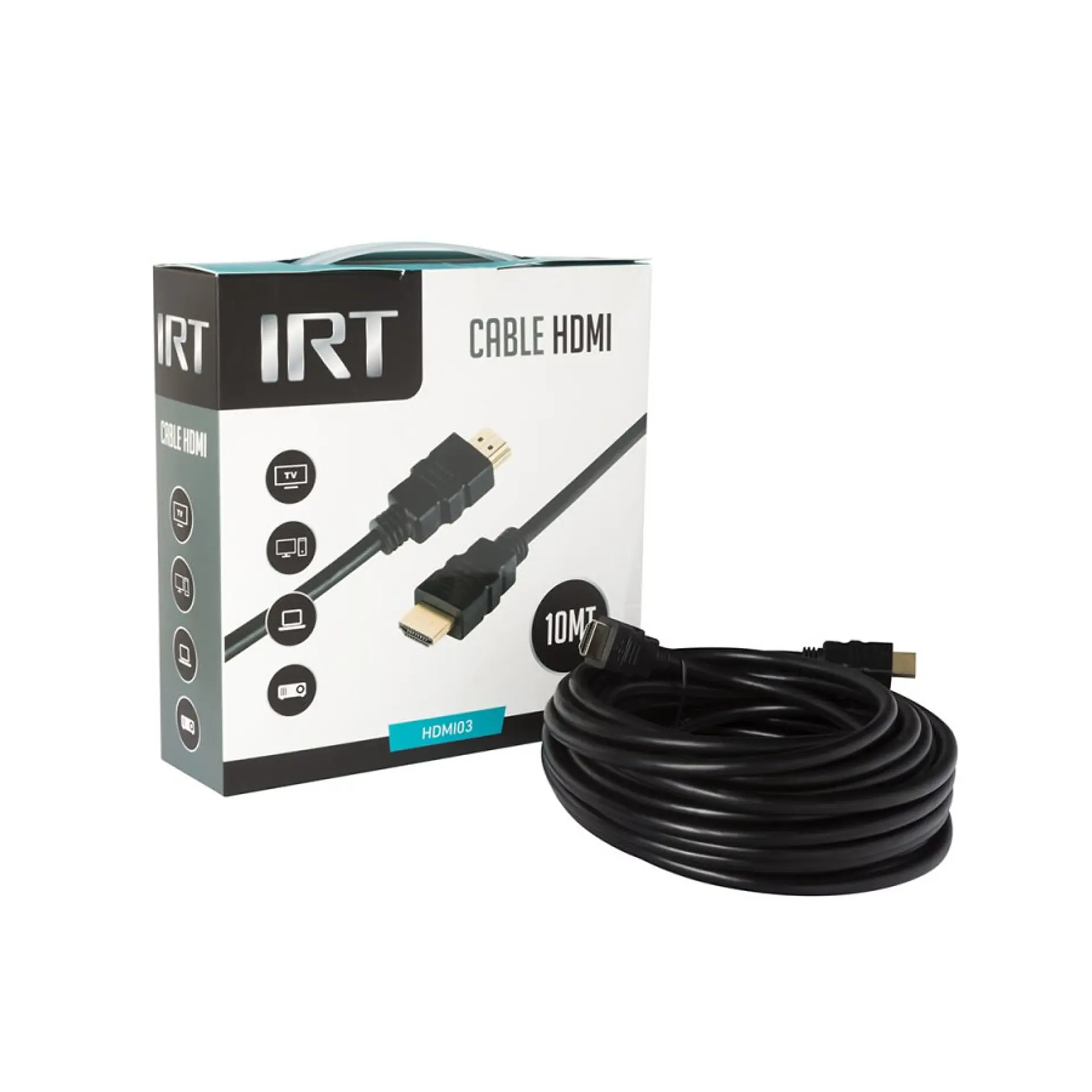 Cable HDMI IRT 10mts Full HD 1.4 1