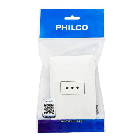 Enchufe Tomacorriente Philco Simple 250v 10A 