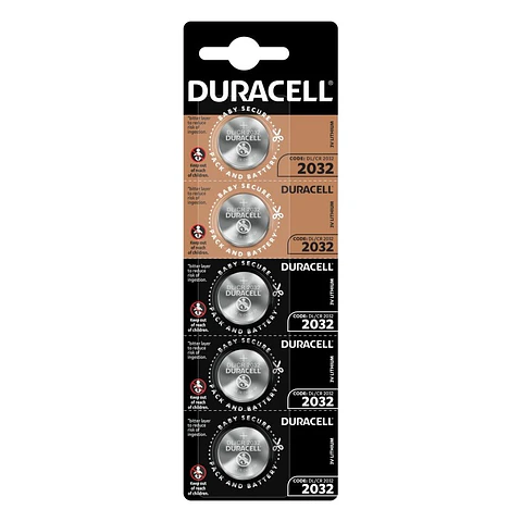 Pack 5 Pilas Cr 2032 Duracell Lithium