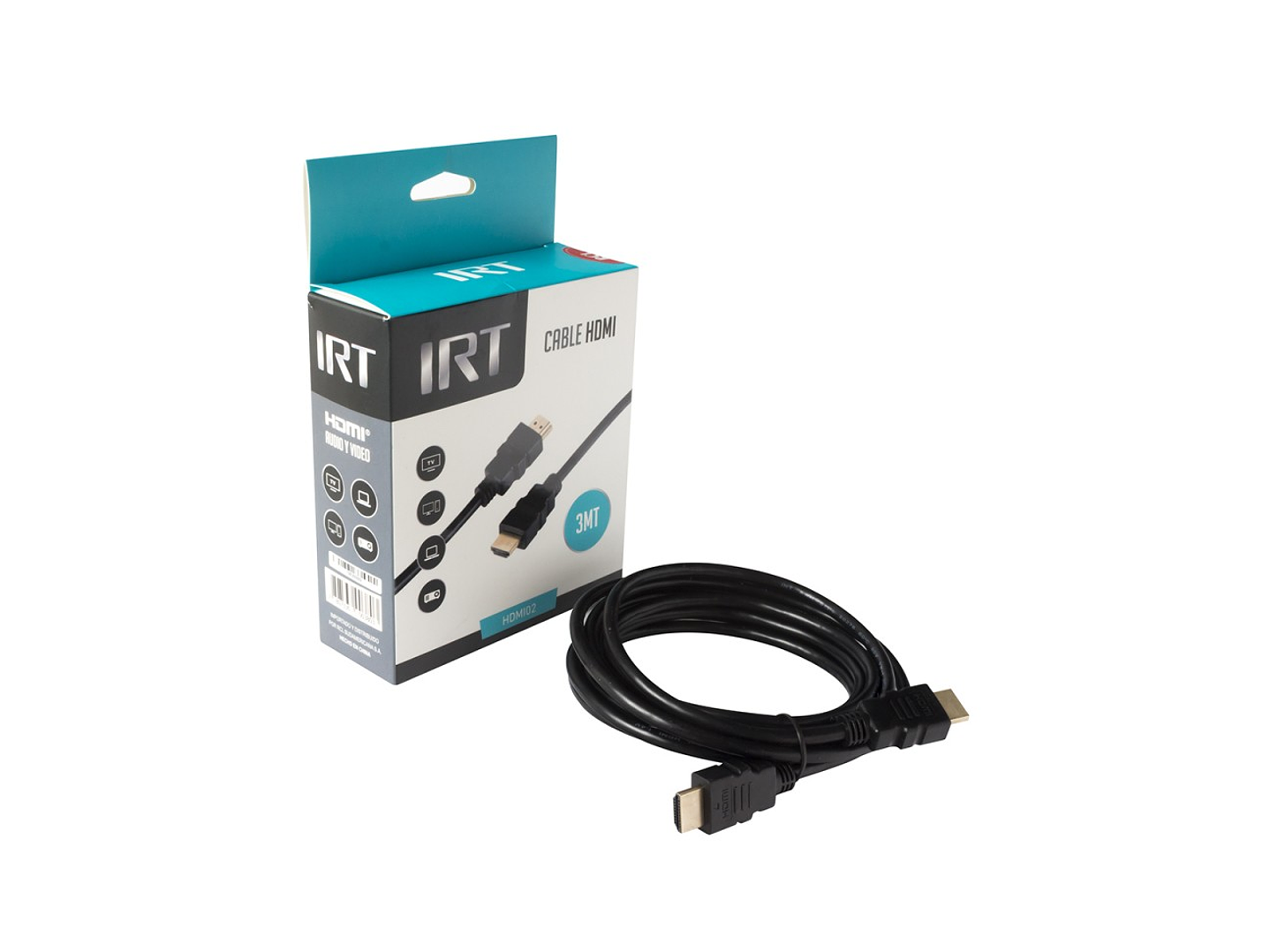 Cable HDMI IRT 3mts Full HD 1.4 1
