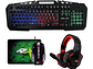 Kit 4 en 1 Gamer Reptilex Teclado Mouse Audifono Pad - Miniatura 1