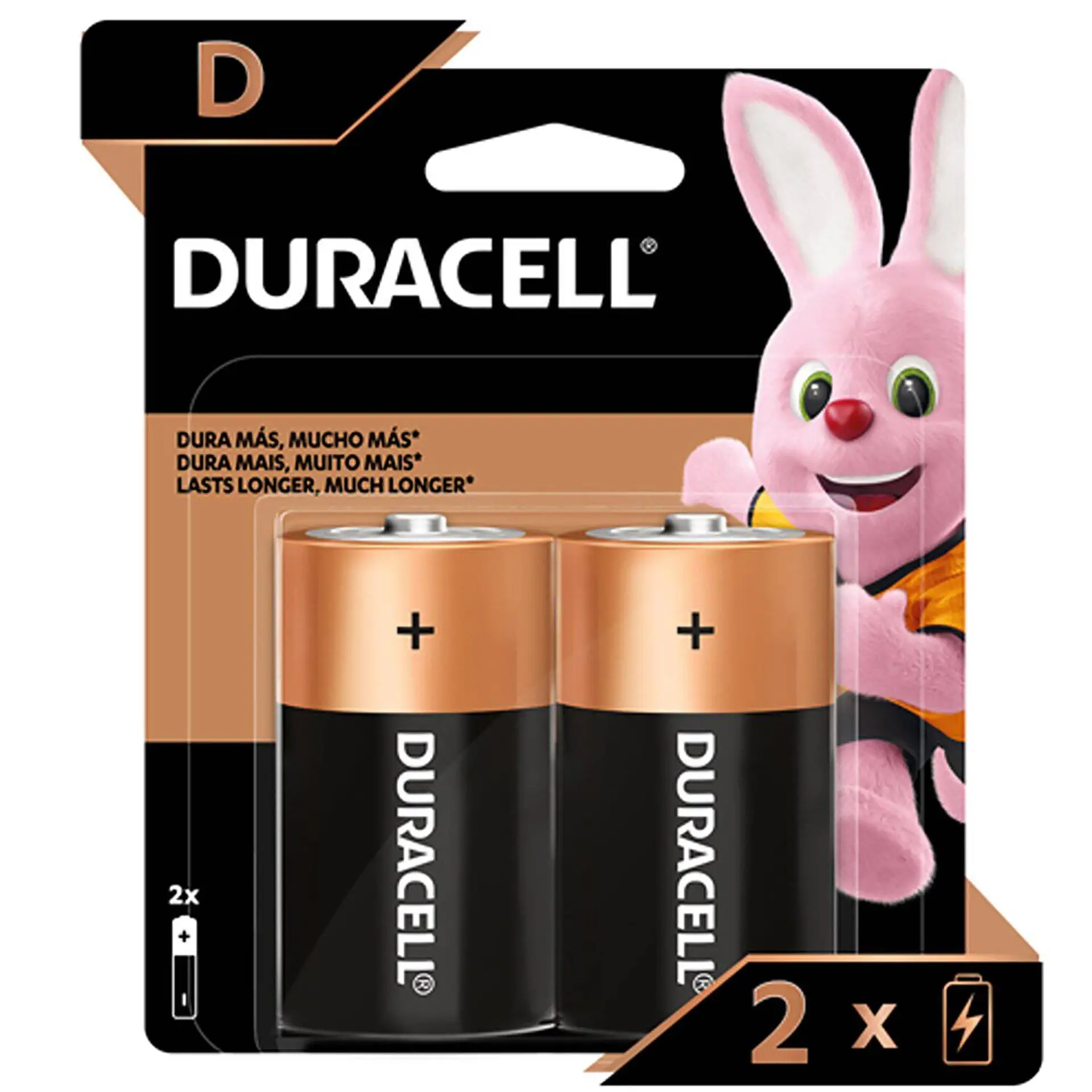 Pack 2 Pilas Duracell D Alcalina 1