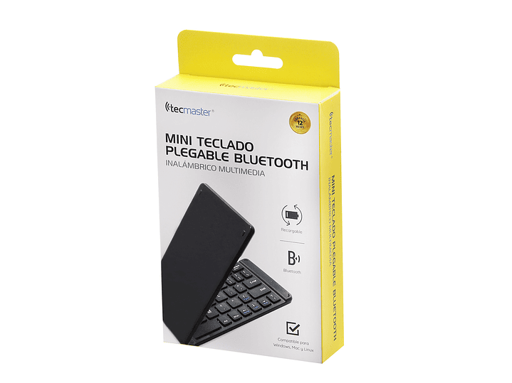 Mini Teclado Bluetooth Plegable Tecmaster 5