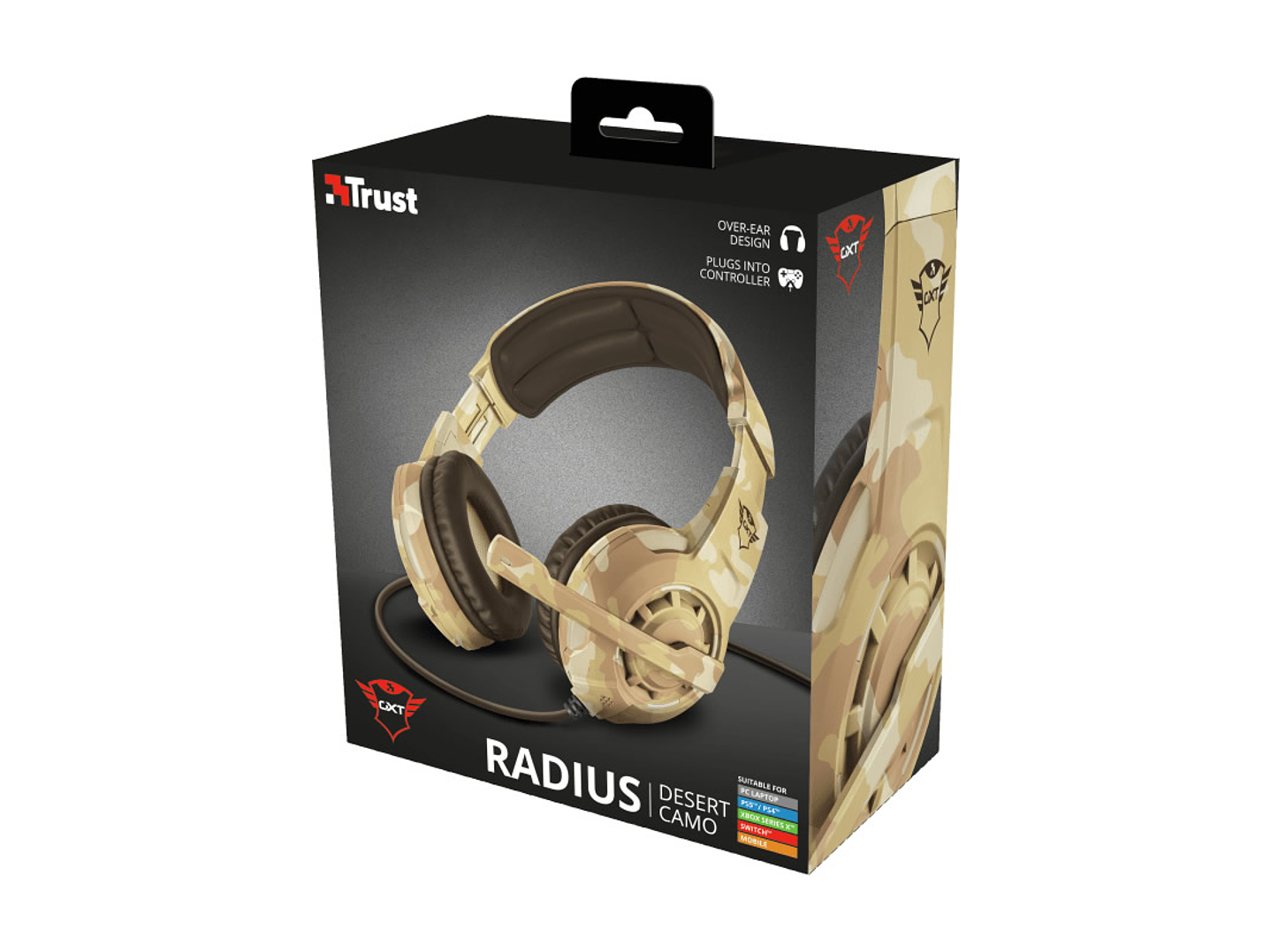 Audifonos Gamer Trust Gtx 310D Desert Radius 7.1 2