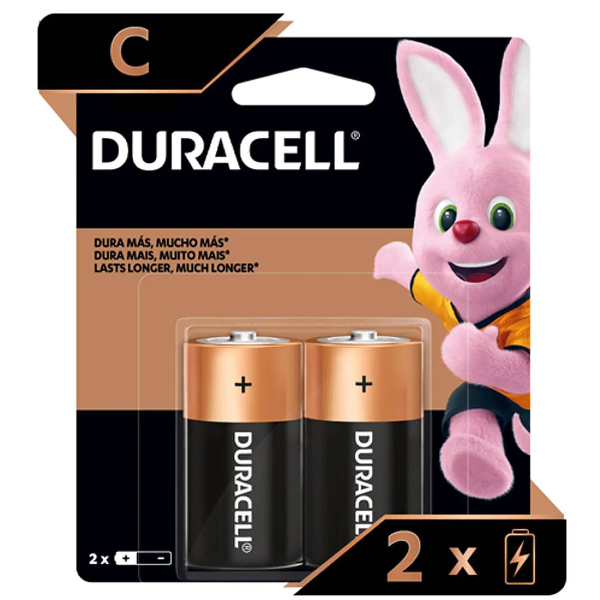 Pack 2 Pilas Duracell C Alcalina 1