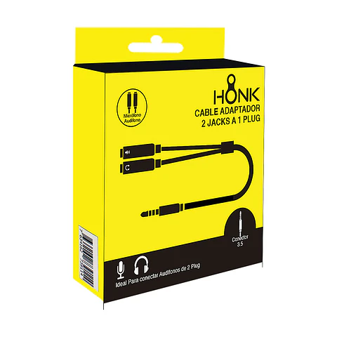 Cable Adaptador 1 Macho 2 Hembra 3.5 Honk