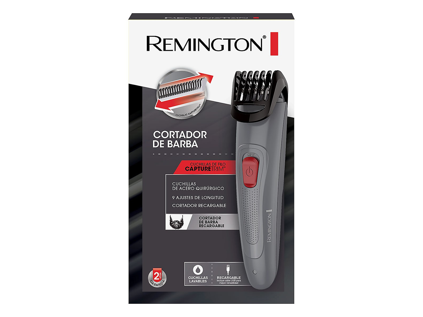 Cortadora Barba Remington Recargable MB08A 2