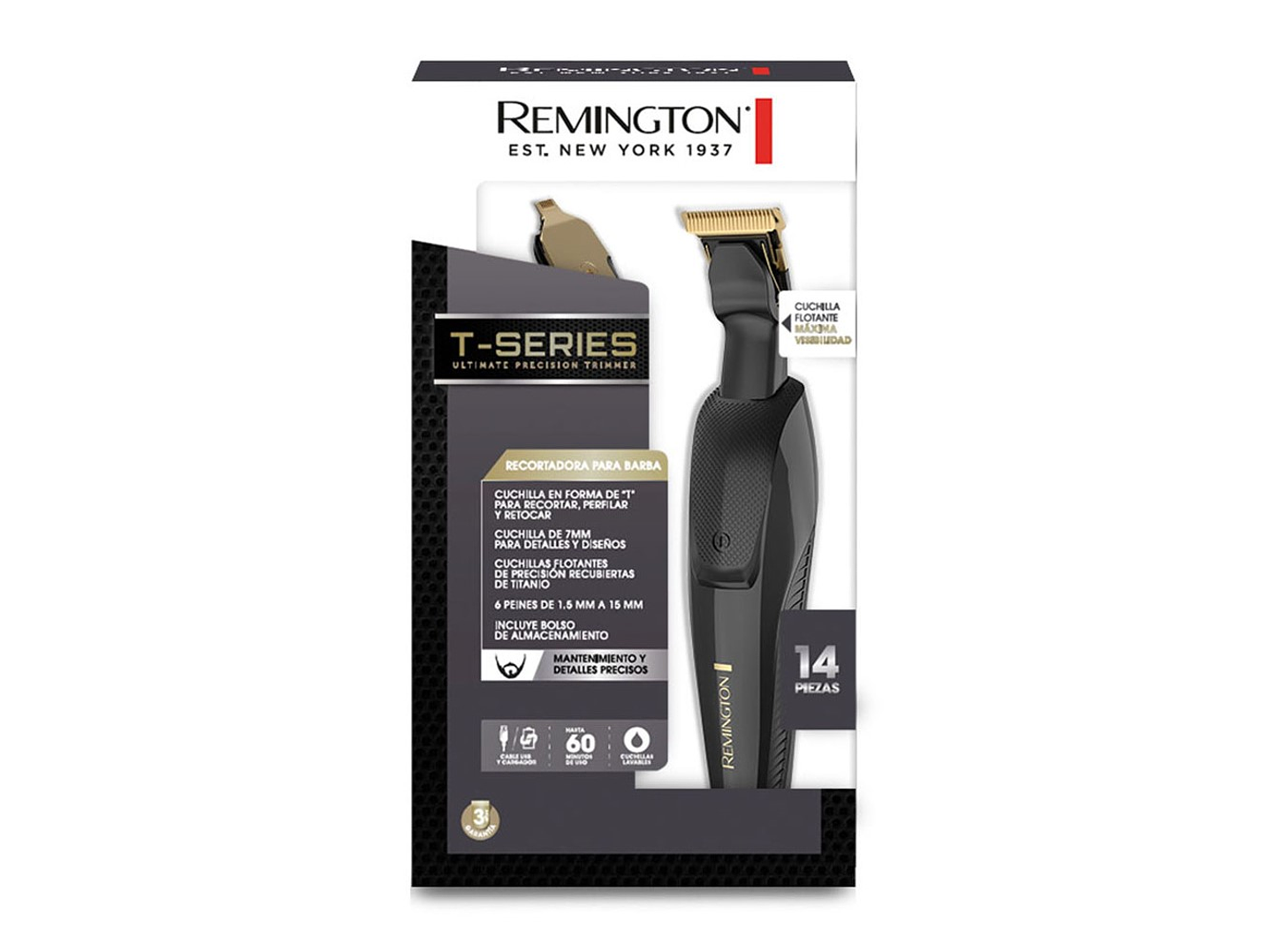 Recortadora Barba Remington T-Series MB20A 2