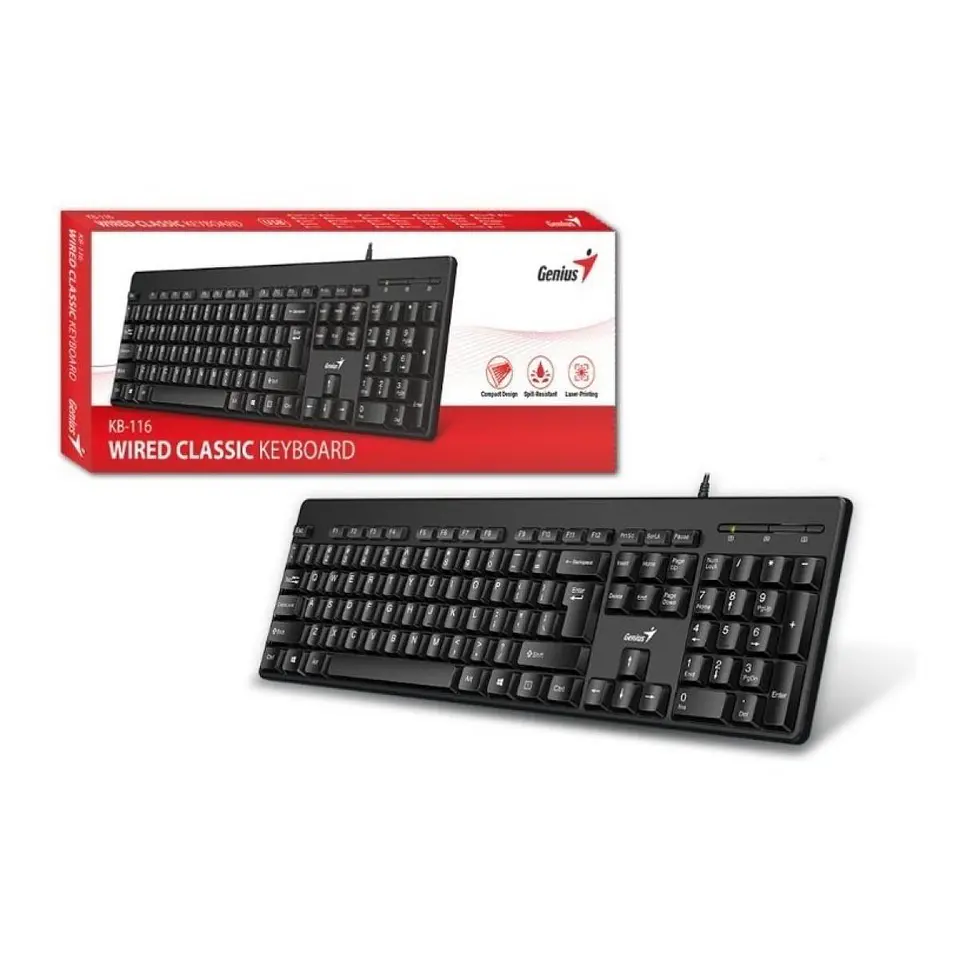 Teclado Genius Clasic Kb-116 Alambrico Usb 1