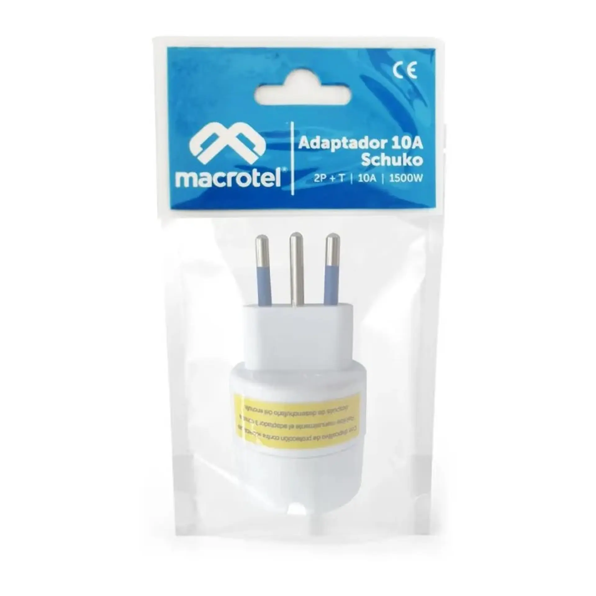 Enchufe Adaptador Schuko Macrotel 4