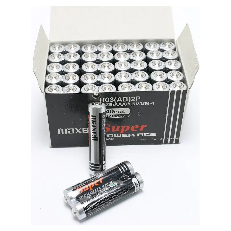Pack 40 Pilas Aaa Maxell Manganeso Super Power 1