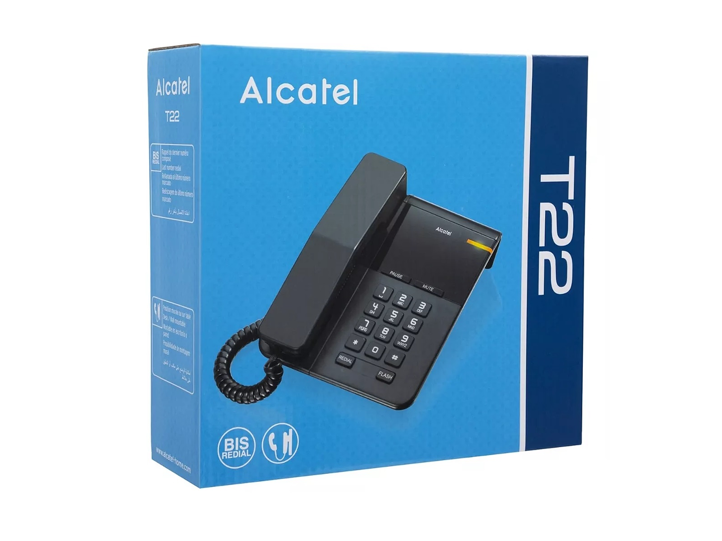 Teléfono Fijo Sobremesa Alcatel T22 Negro 3