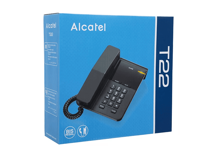 Teléfono Fijo Sobremesa Alcatel T22 Negro 3