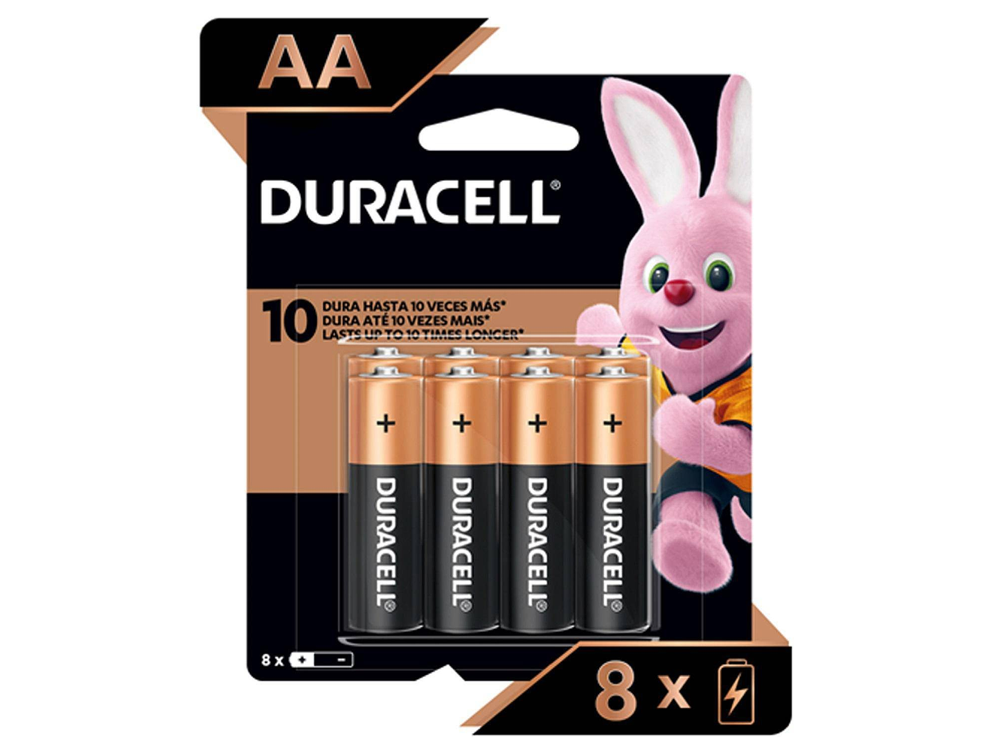Pack 8 Pilas Duracell AA Alcalina 1