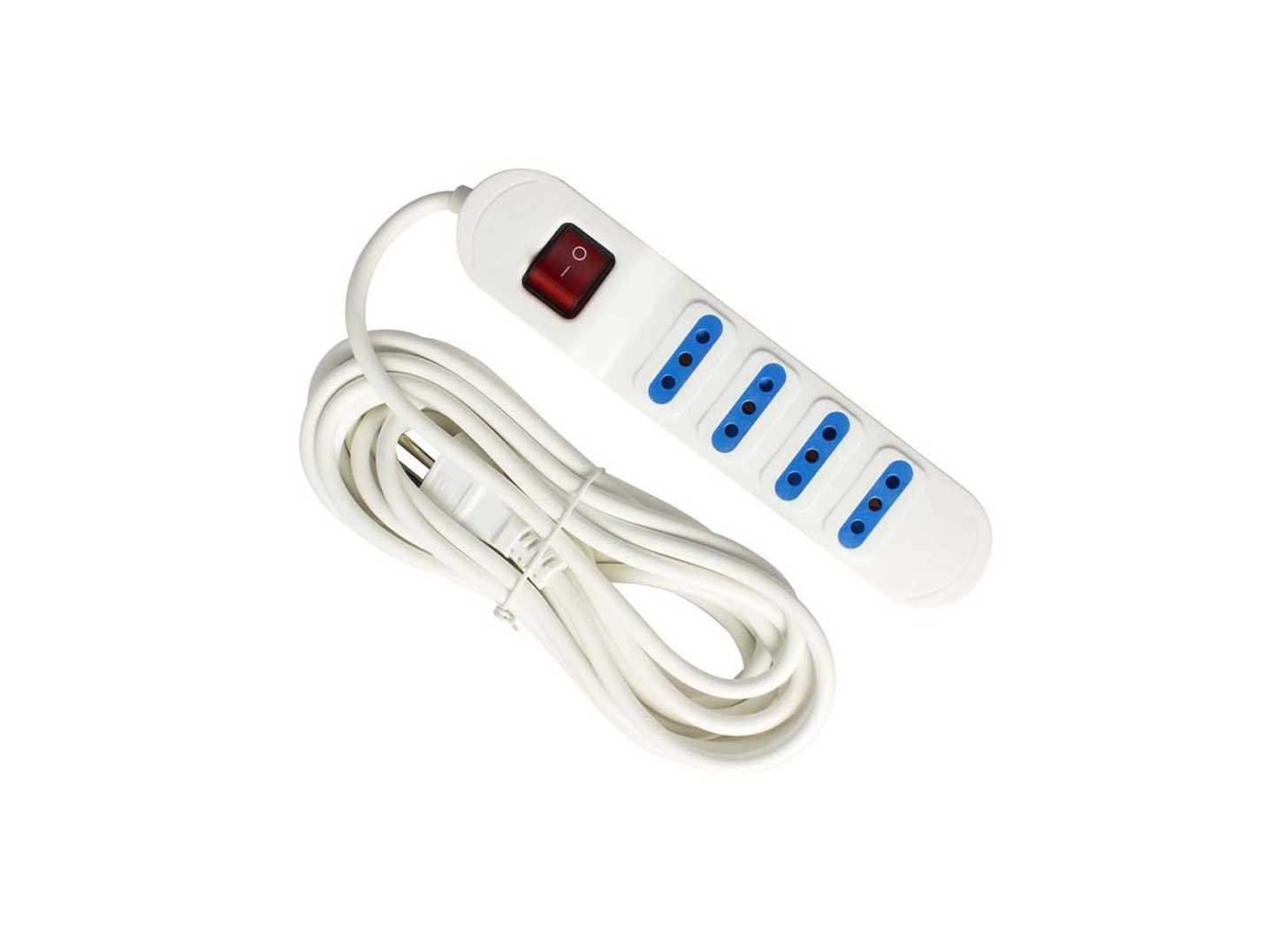 Alargador Electrico 3 Mts 4 Pos Blanca Switch 1