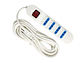 Alargador Electrico 3 Mts 4 Pos Blanca Switch - Miniatura 1