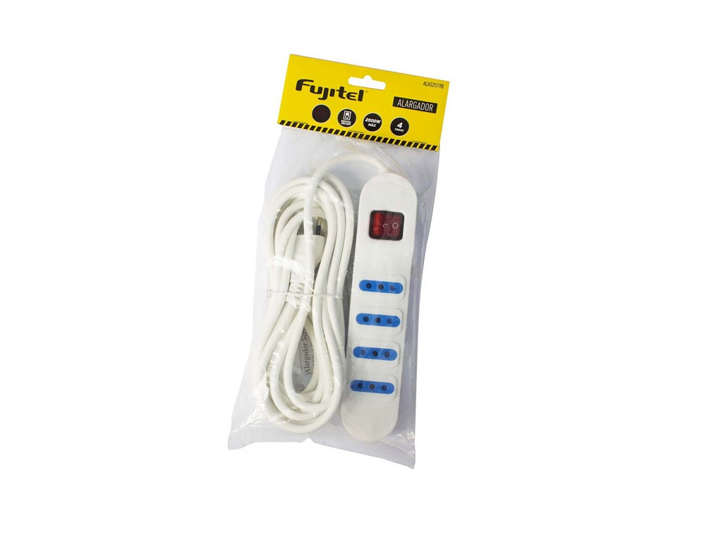 Alargador Electrico 3 Mts 4 Pos Blanca Switch 2